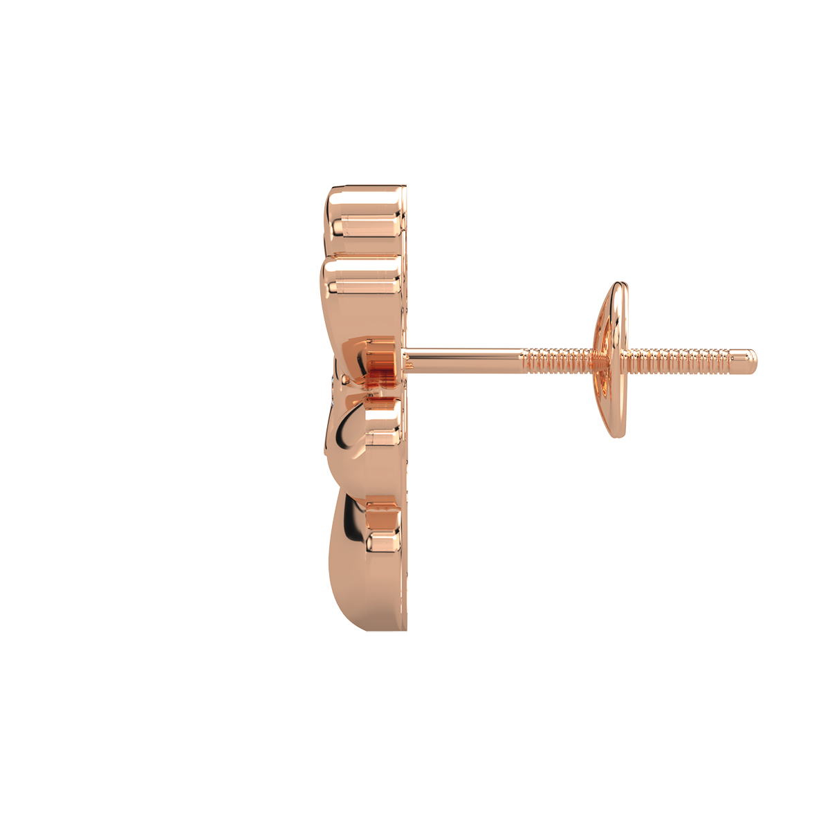 Tri Heart Diamond Earring