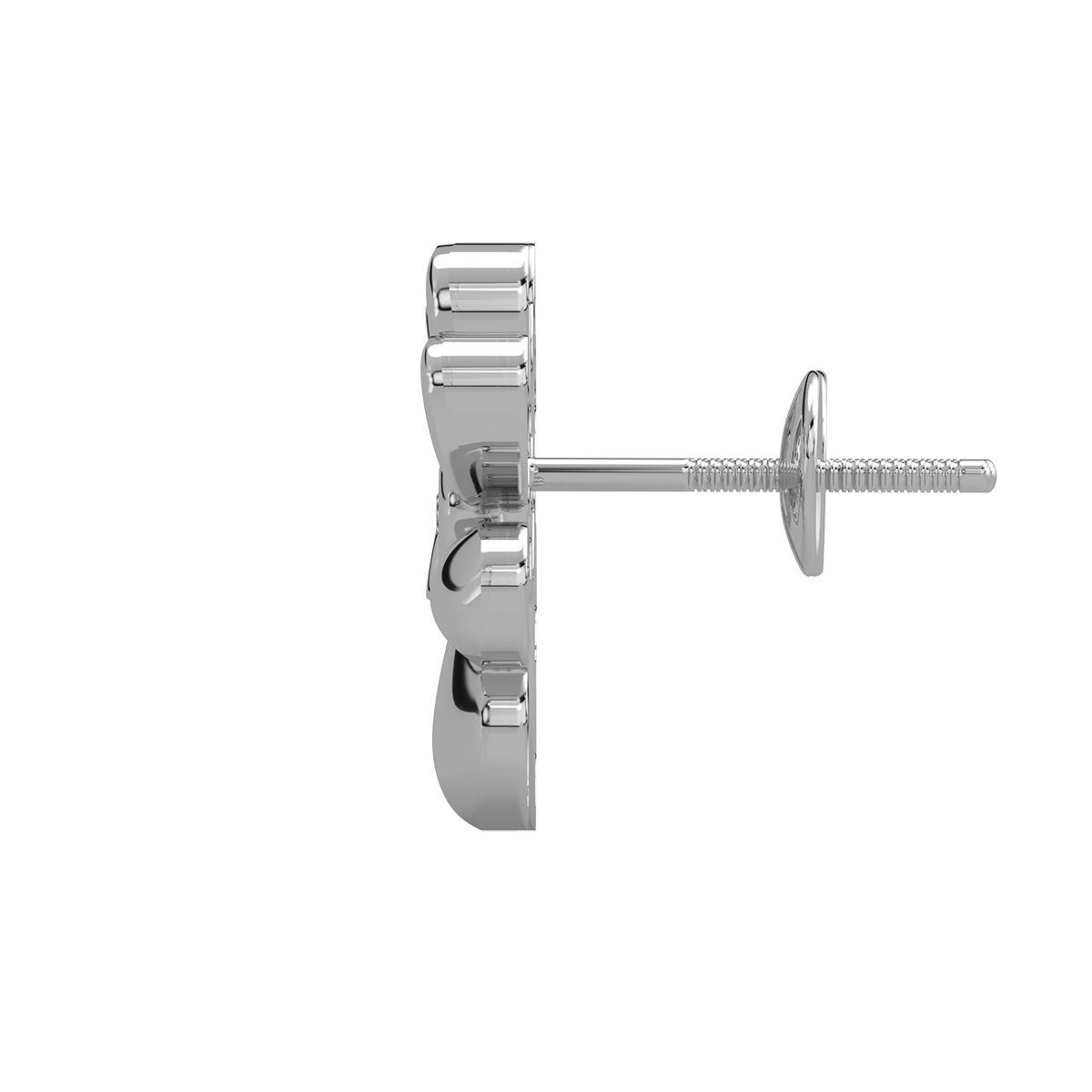 Tri Heart Diamond Earring