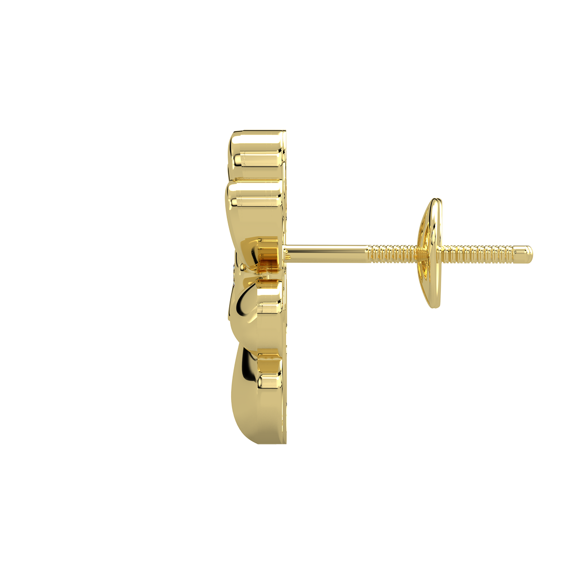 Tri Heart Diamond Earring