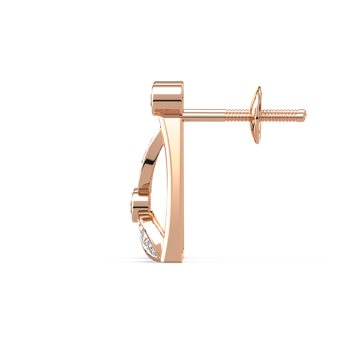 Trine Petals Diamond Earrings