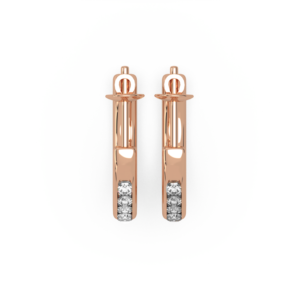 Surrealism Score Gold and Diamond Earrings