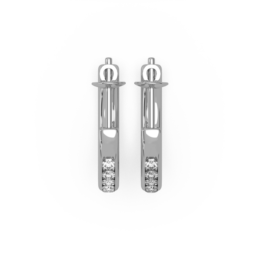 Surrealism Score Gold and Diamond Earrings