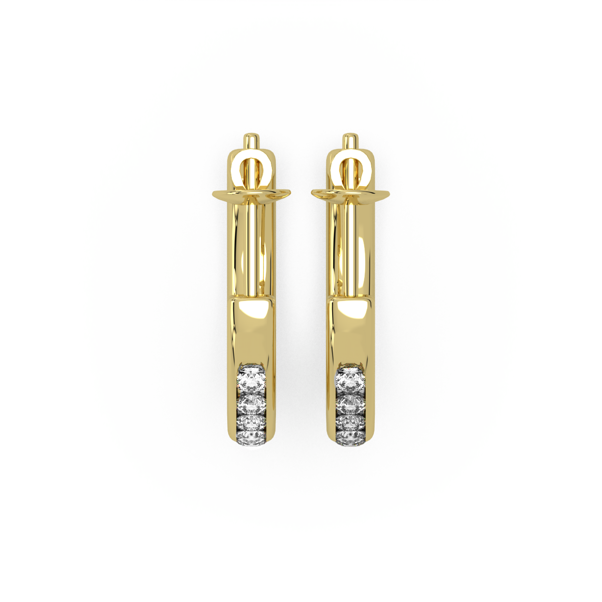 Surrealism Score Gold and Diamond Earrings