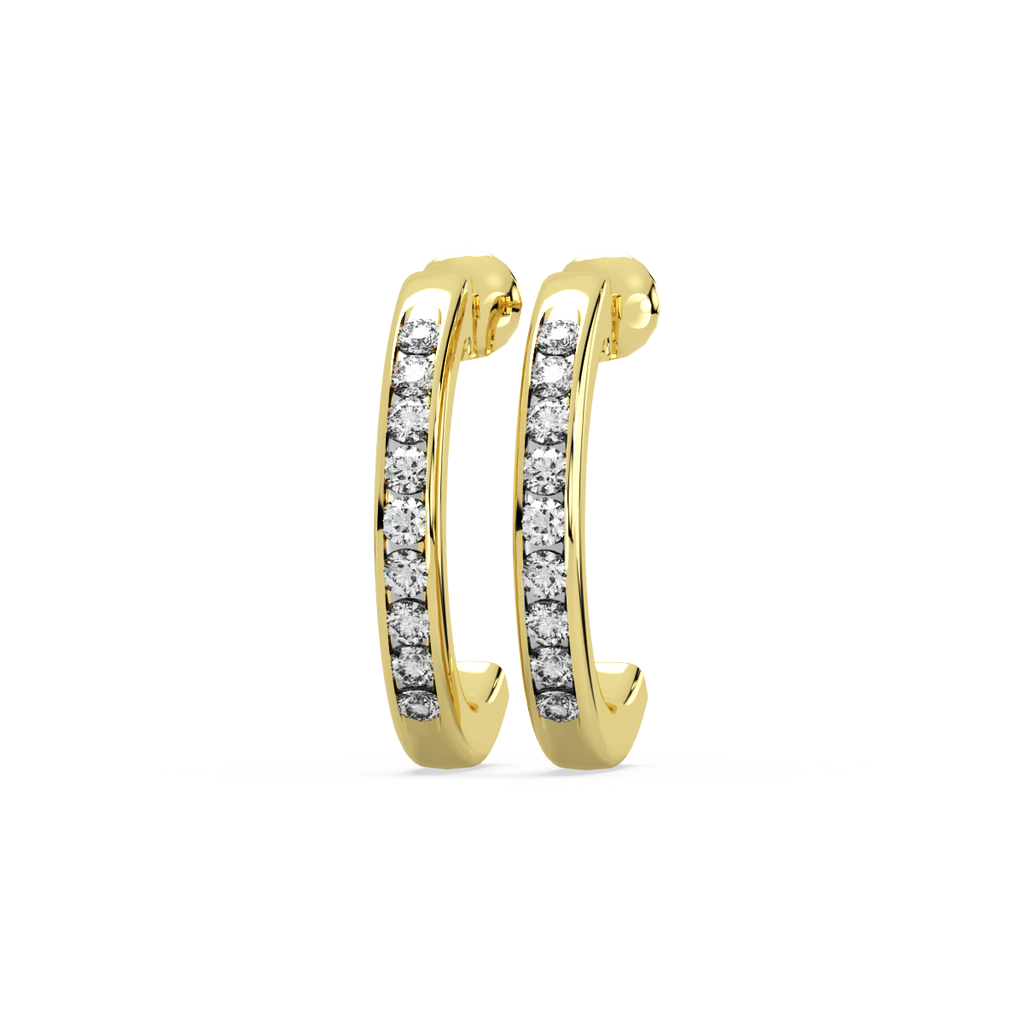 Surrealism Score Gold and Diamond Earrings