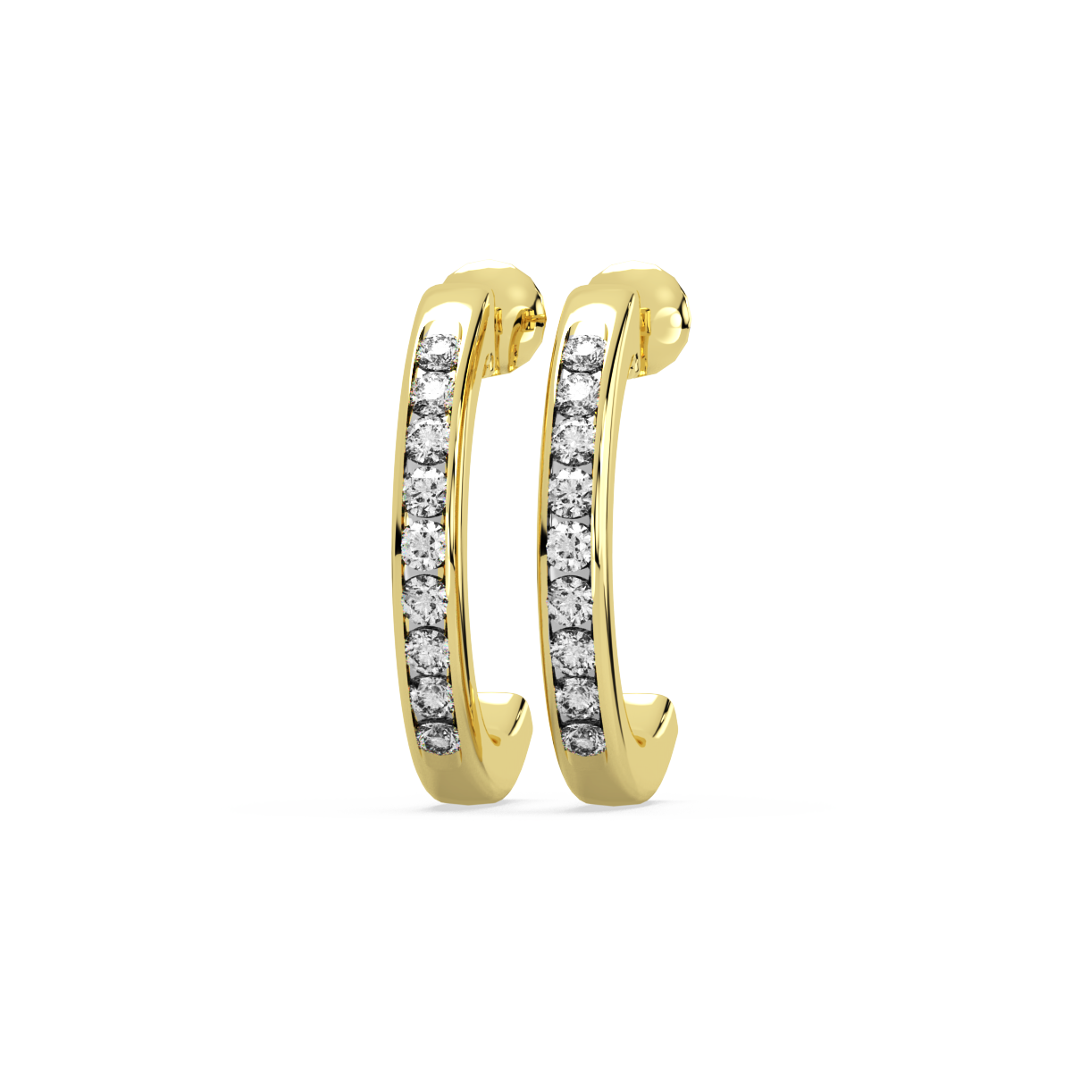 Surrealism Score Gold and Diamond Earrings