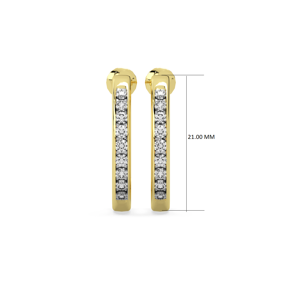 Surrealism Score Gold and Diamond Earrings