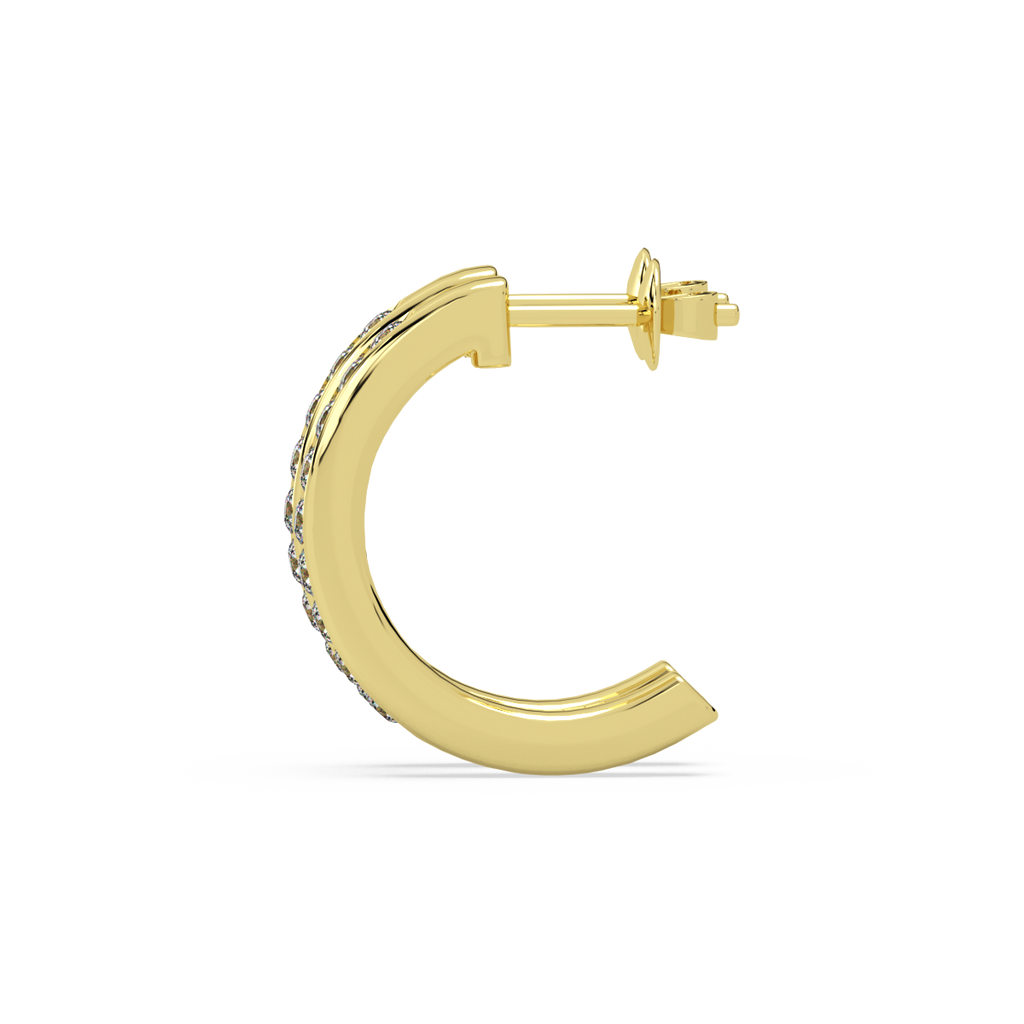 Surrealism Score Gold and Diamond Earrings