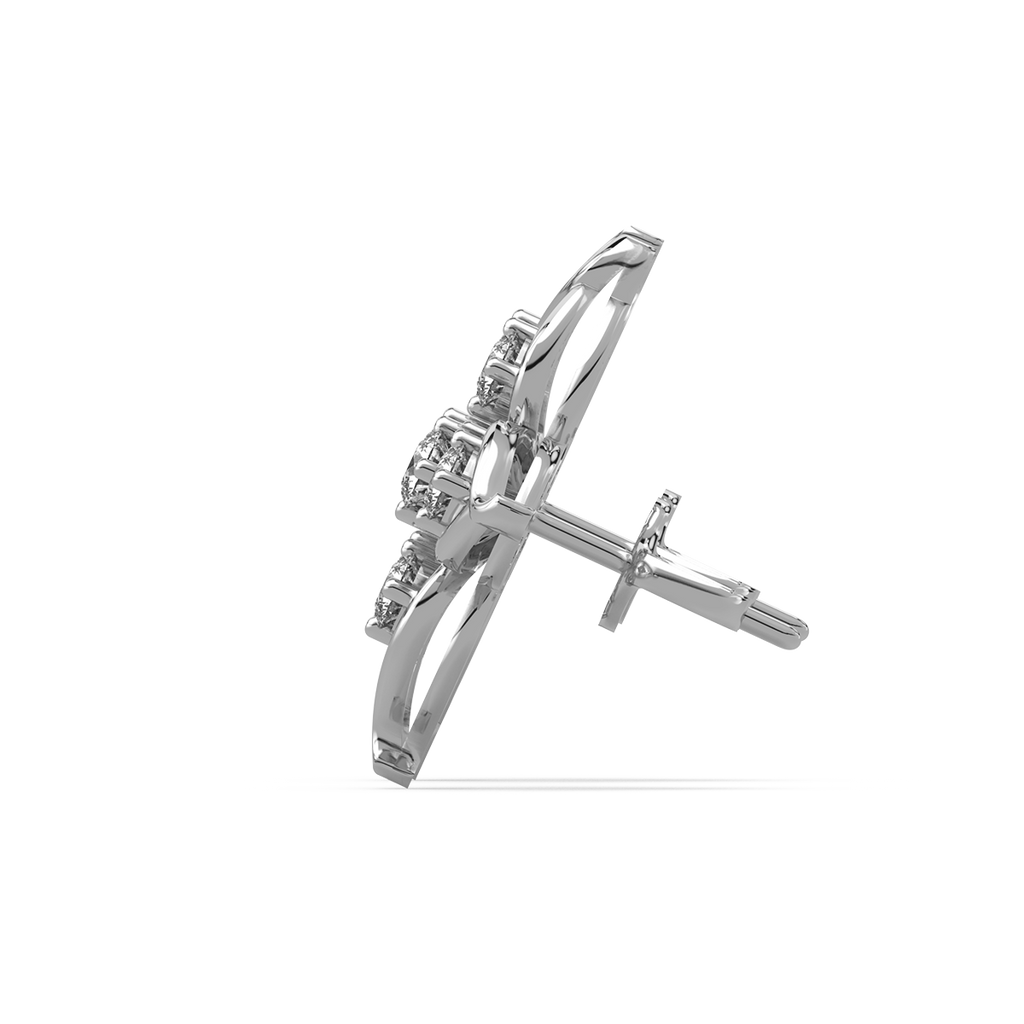 Impressionist Revolution Gold and Diamond Earrings