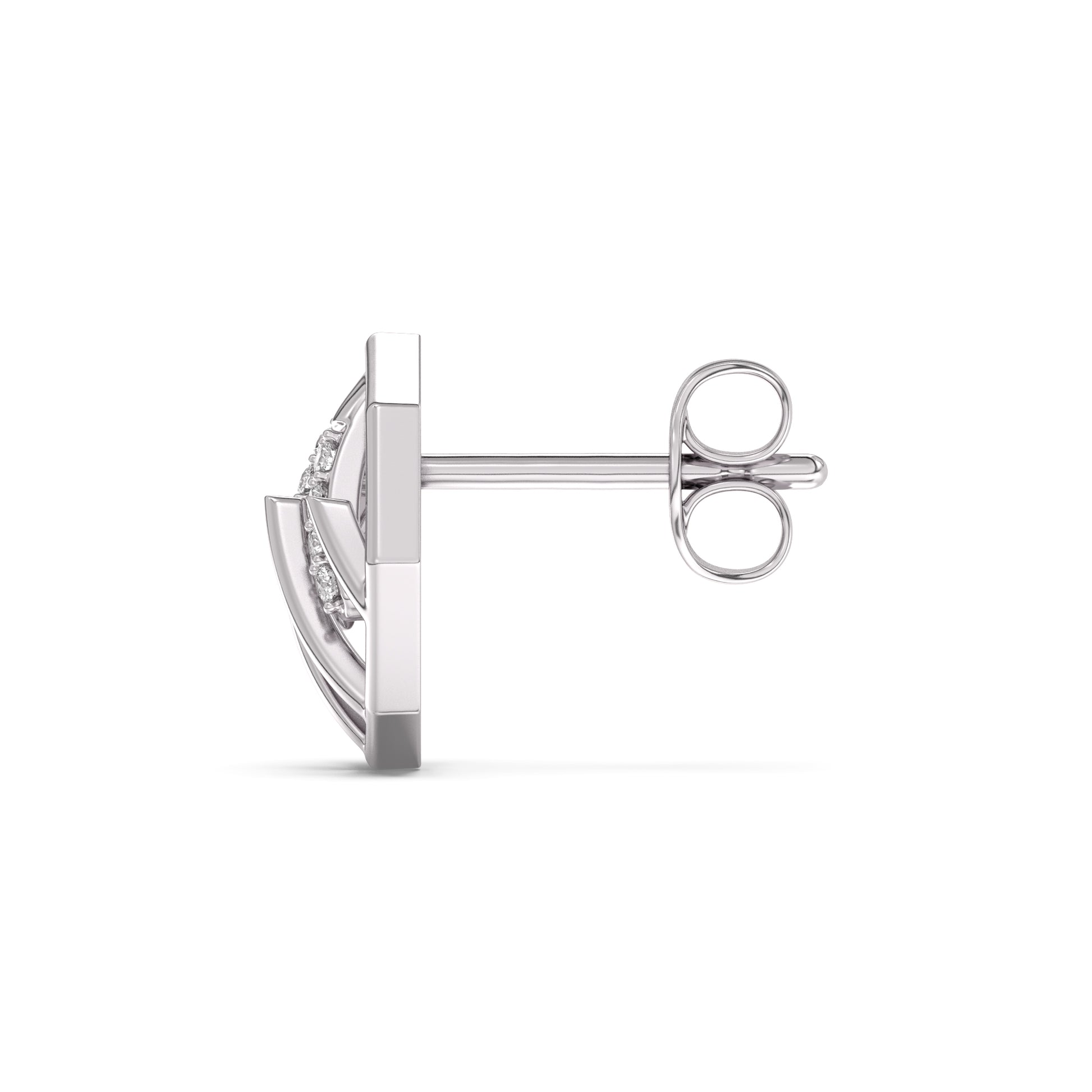 Sculpted Stunner Gold and Diamond Earrings