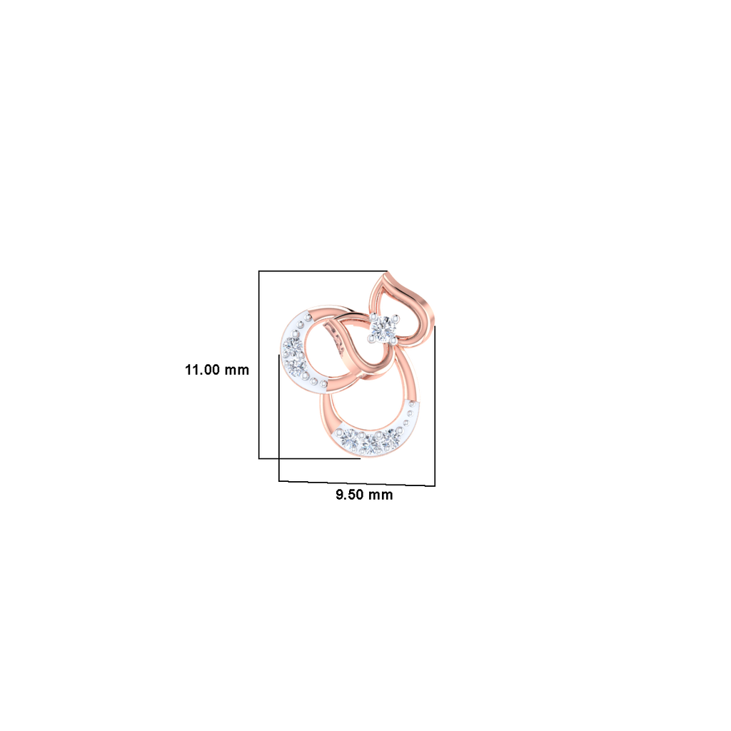 Ravishing Ruse Gold and Diamond Earrings