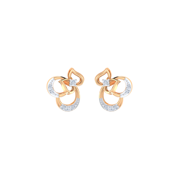 Ravishing Ruse Gold and Diamond Earrings