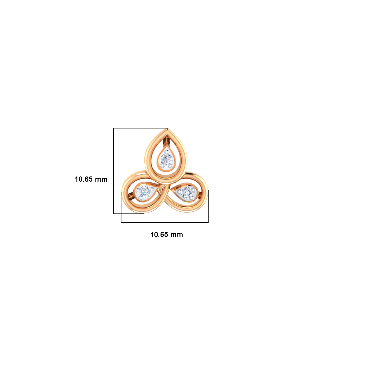 Vivacious N Verdant Gold and Diamond Earrings