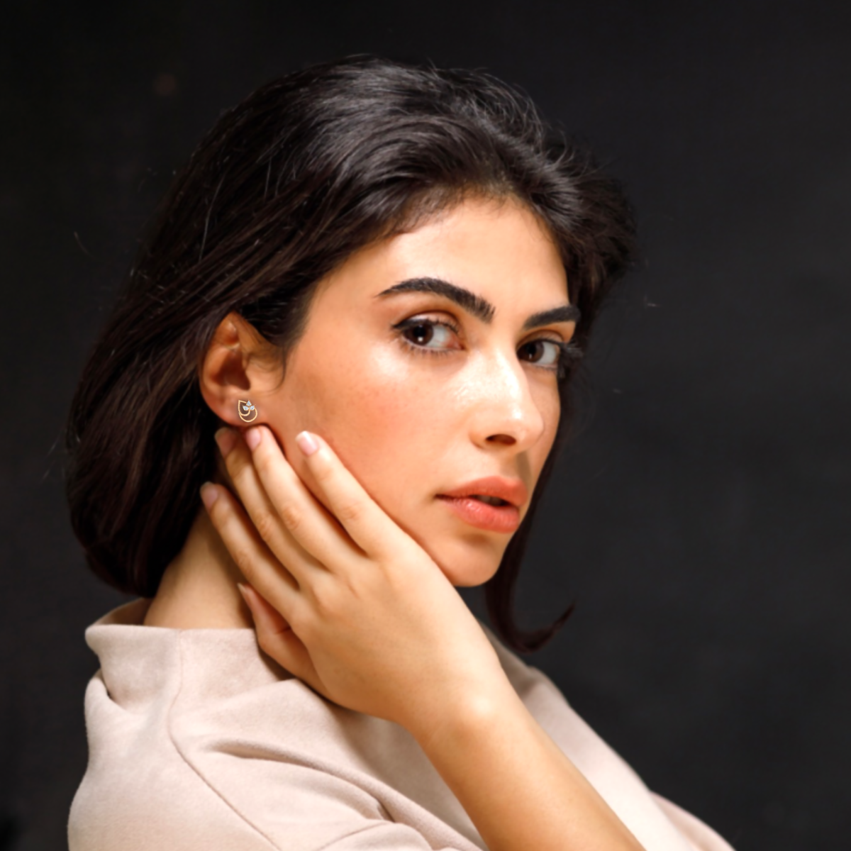 Radiant Drops Gold and Diamond Earrings