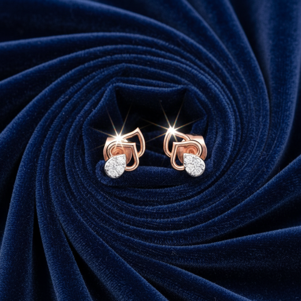 Gandhakalika Kids Diamond and Gold Earring