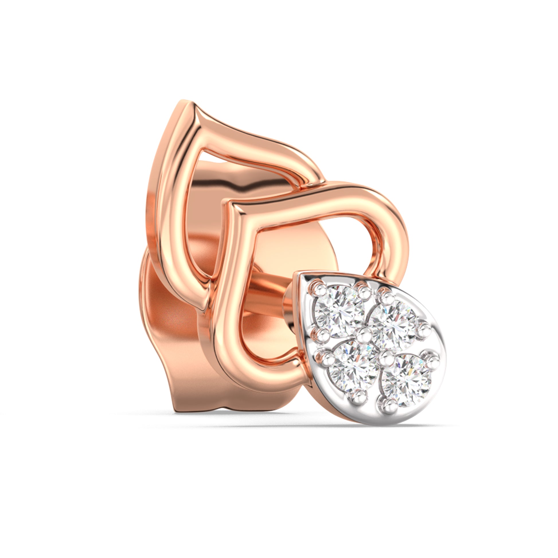 Gandhakalika Kids Diamond and Gold Earring