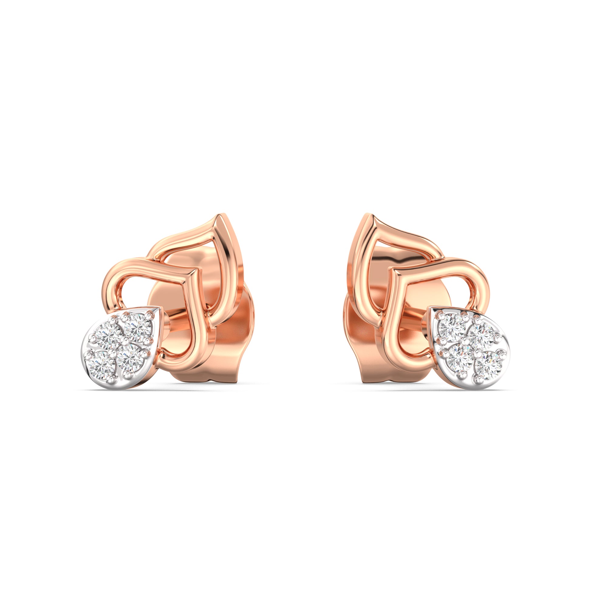 Gandhakalika Kids Diamond and Gold Earring