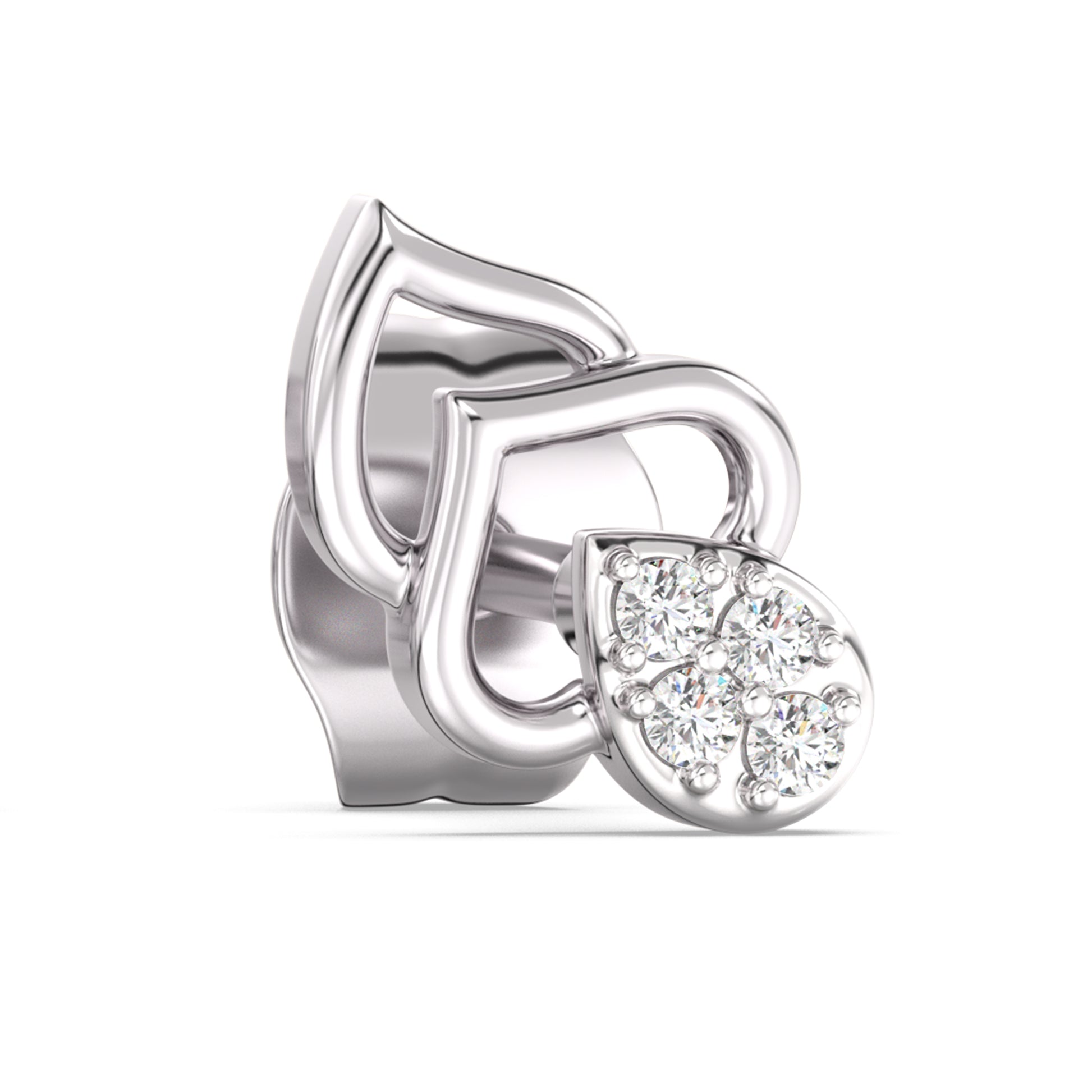 Gandhakalika Kids Diamond and Gold Earring