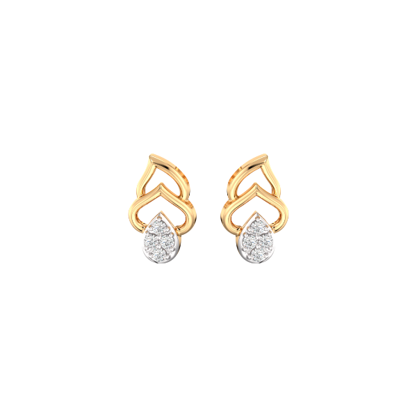 Gandhakalika Kids Diamond and Gold Earring