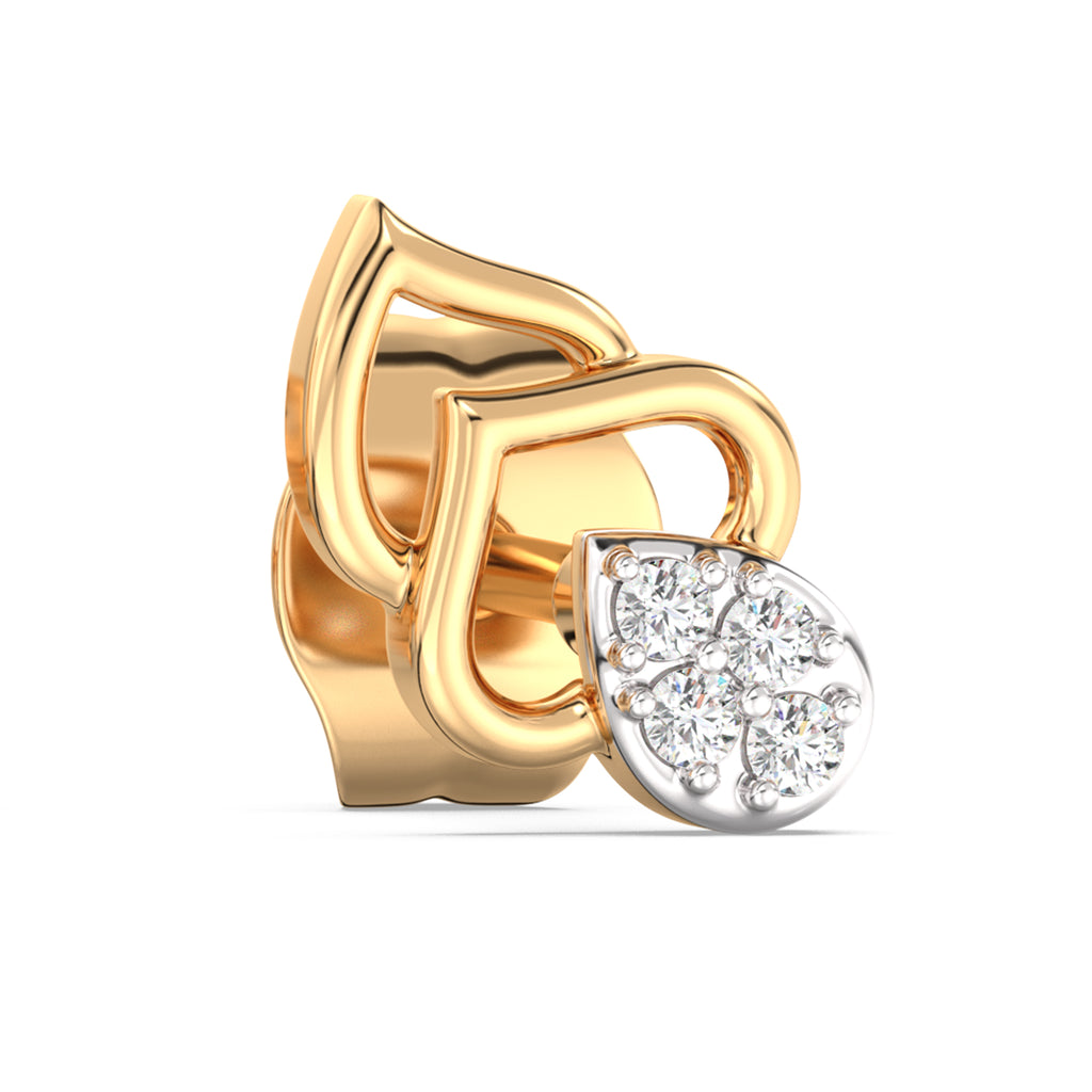 Gandhakalika Kids Diamond and Gold Earring