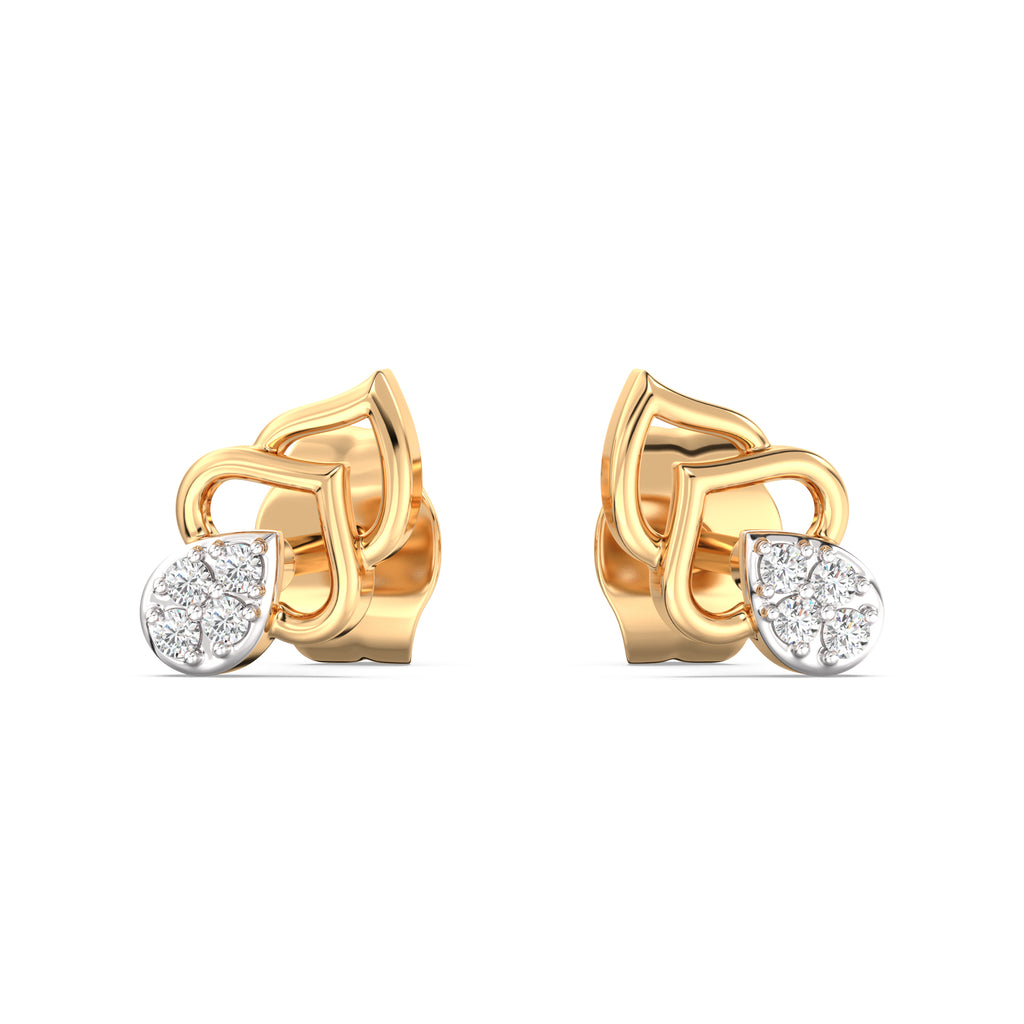 Gandhakalika Kids Diamond and Gold Earring
