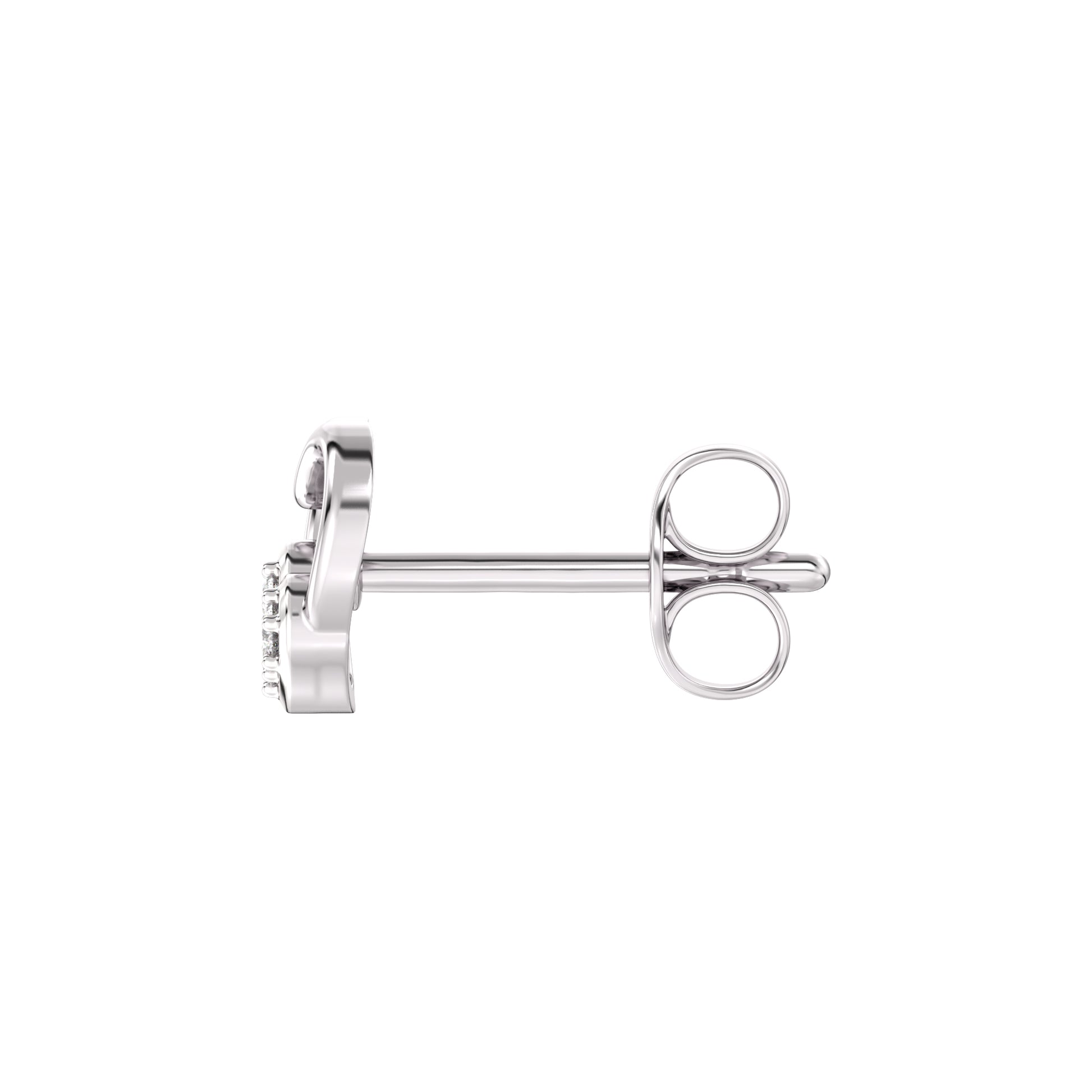 Star-crossed Hearts Kids Diamond and Gold Earring