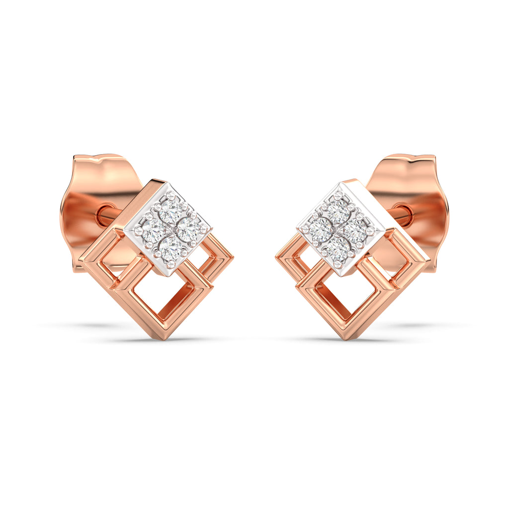 Grameek Kids Diamond and Gold Earring