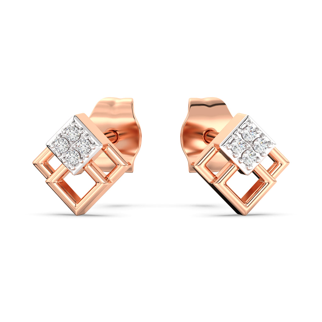 Grameek Kids Diamond and Gold Earring