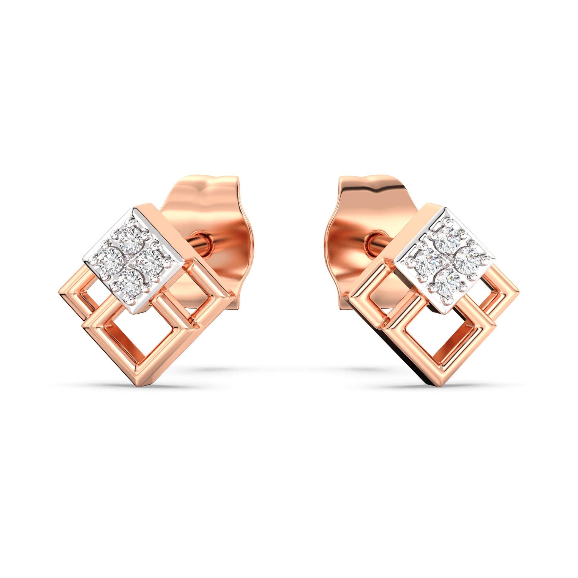 Grameek Kids Diamond and Gold Earring