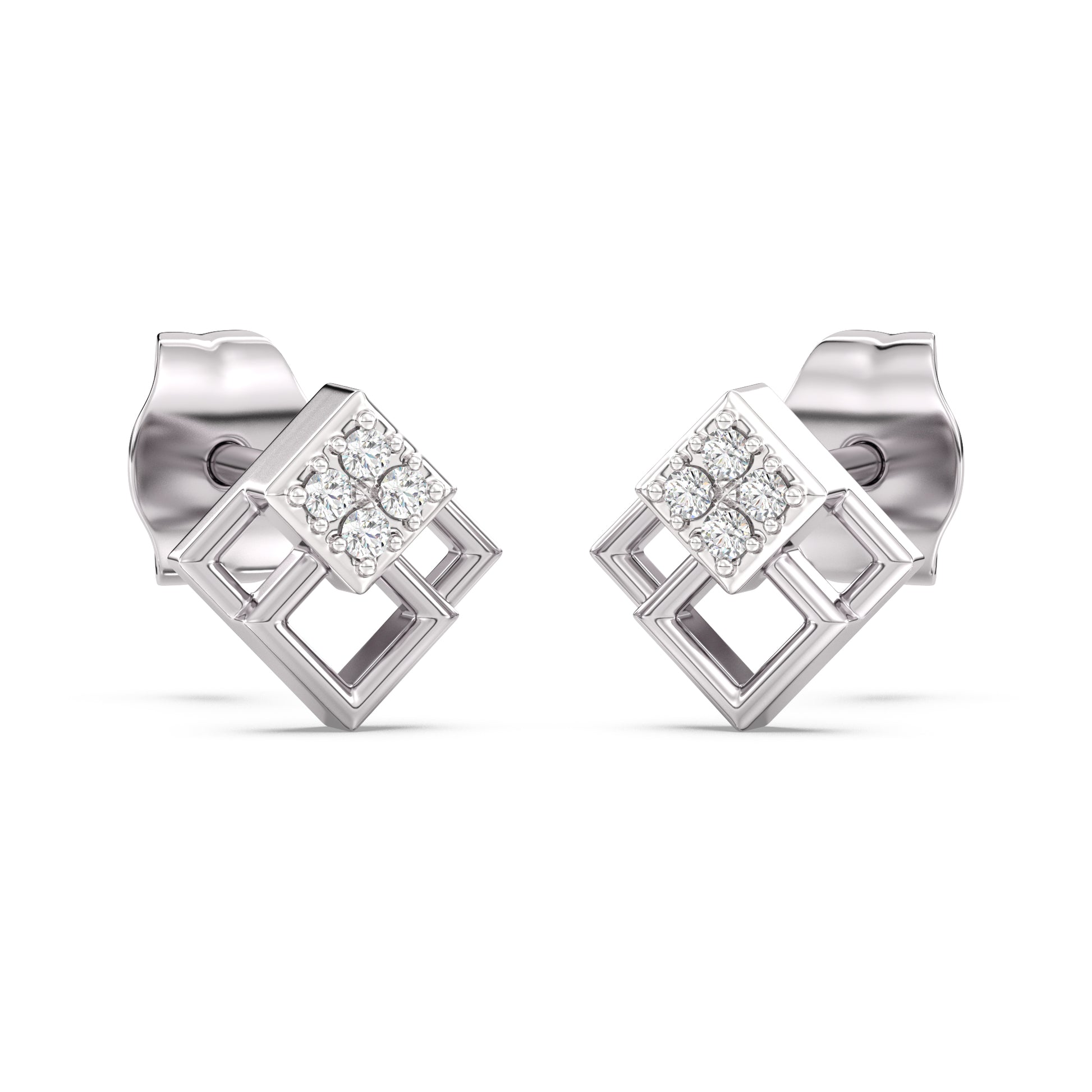 Grameek Kids Diamond and Gold Earring