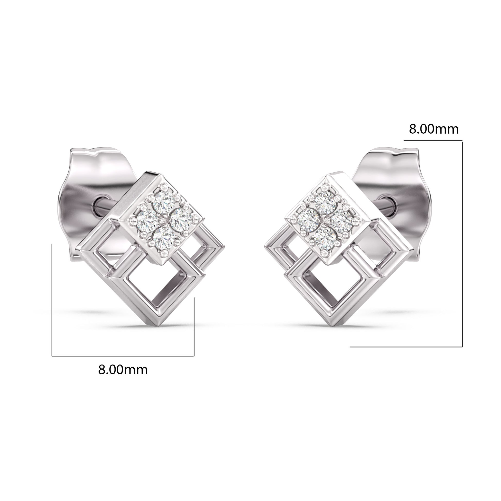 Grameek Kids Diamond and Gold Earring