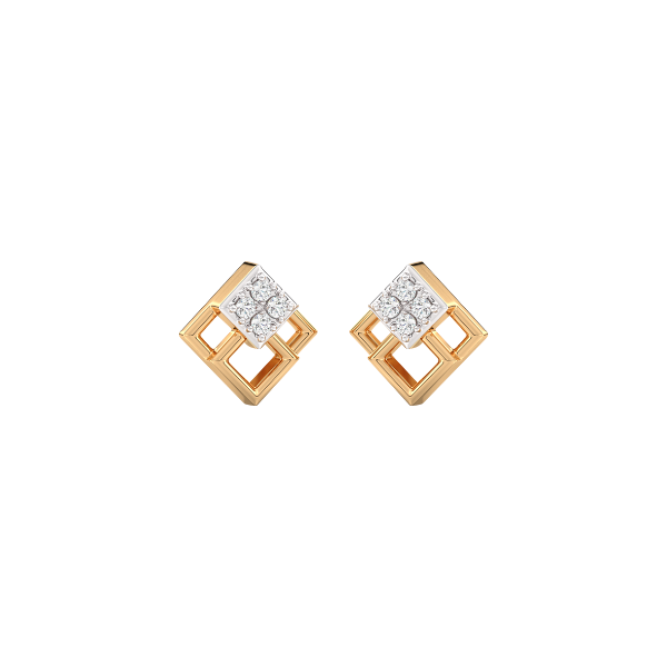 Grameek Kids Diamond and Gold Earring