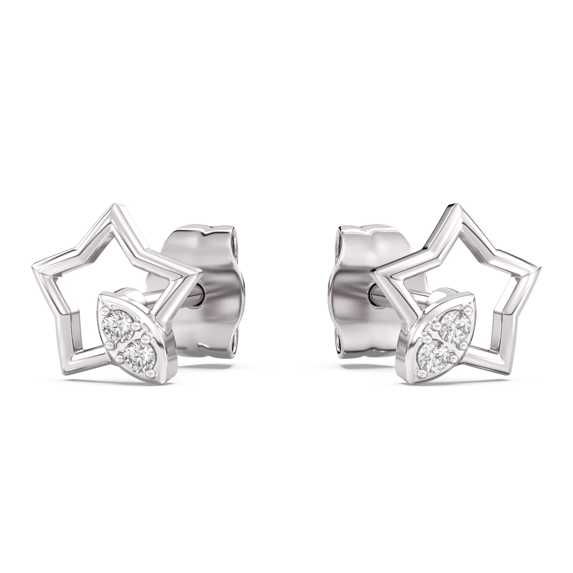 Little Star Kids Diamond and Gold Earring