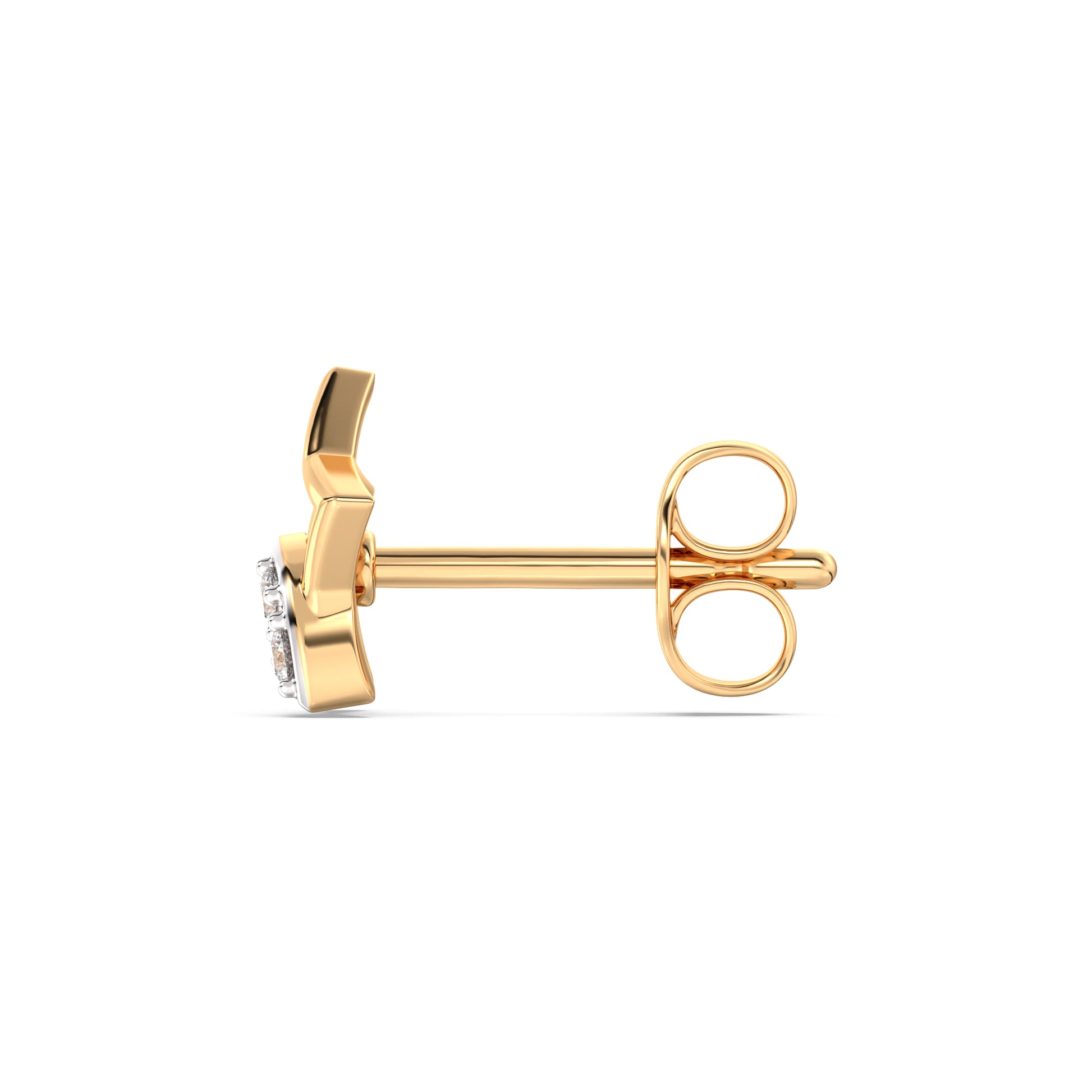 Little Star Kids Diamond and Gold Earring
