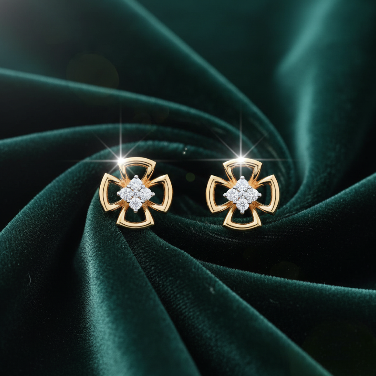 Summer of Magic Kids Diamond and Gold Earring