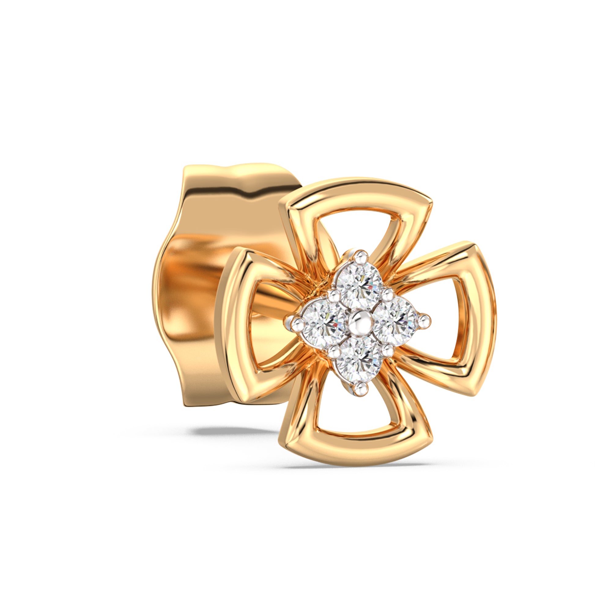 Summer of Magic Kids Diamond and Gold Earring