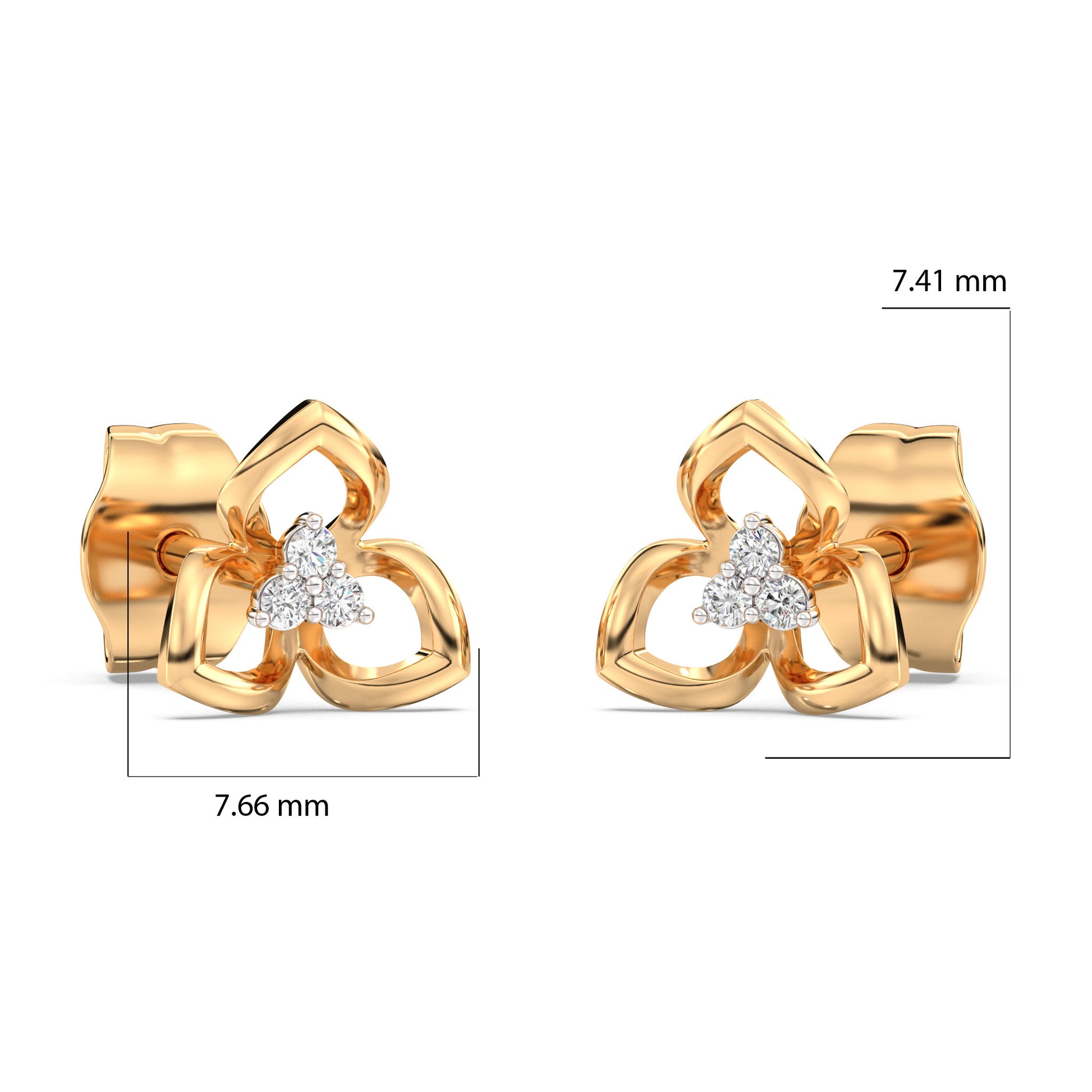 Saarthee Kids Diamond and Gold Earring