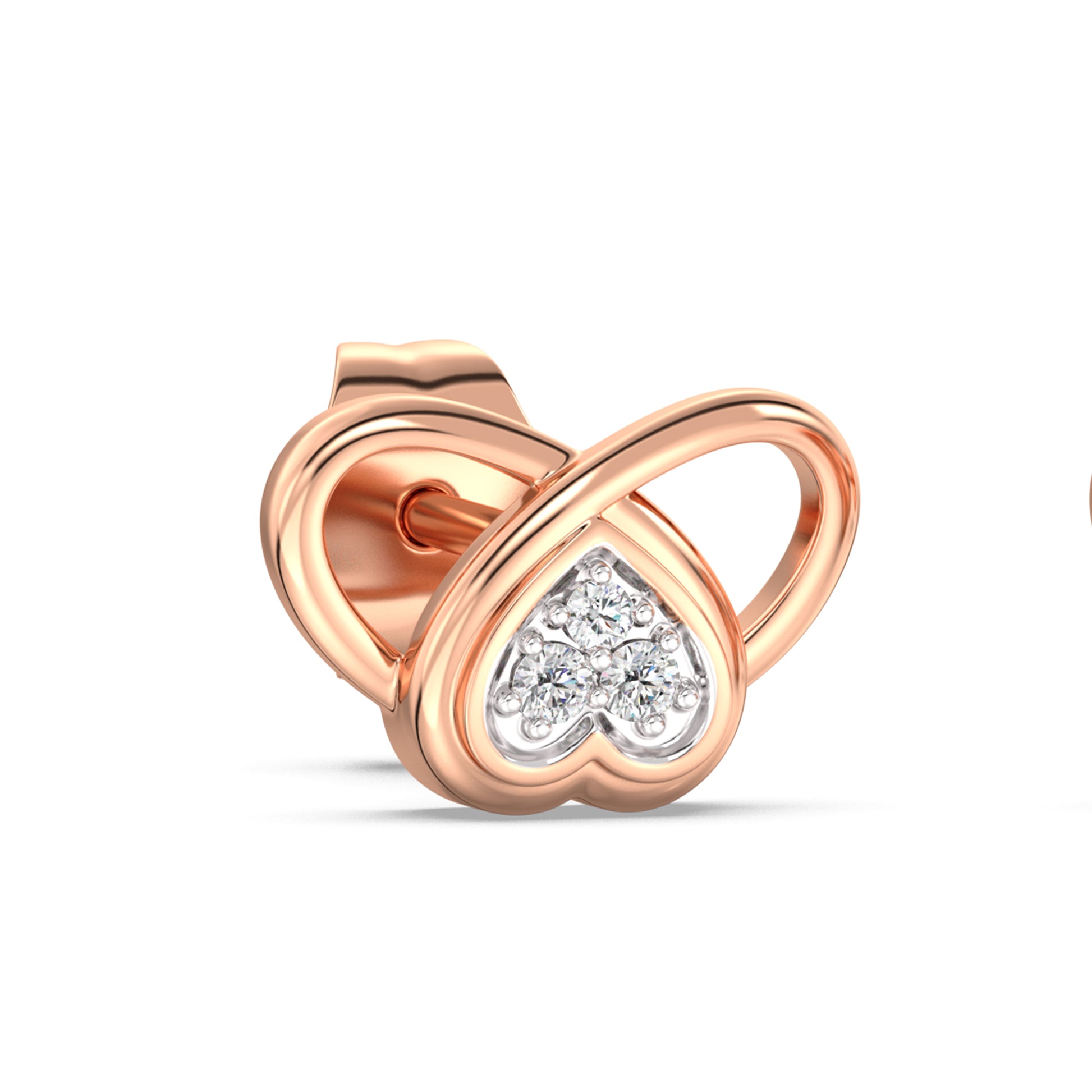 Curves of Connections Kids Diamond and Gold Earring