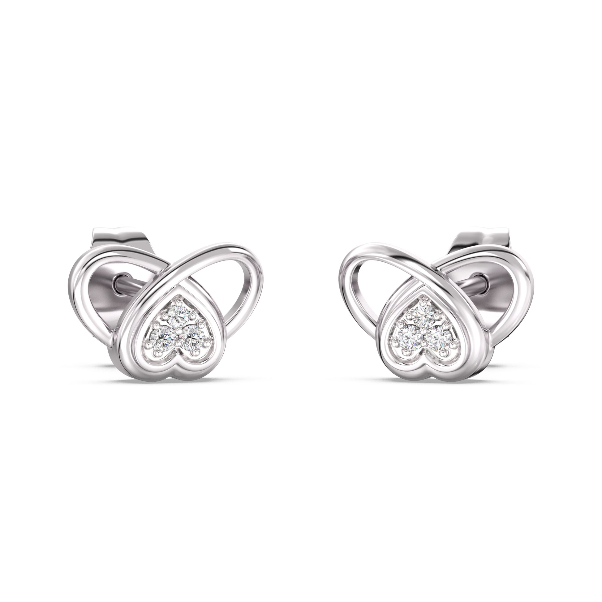 Curves of Connections Kids Diamond and Gold Earring