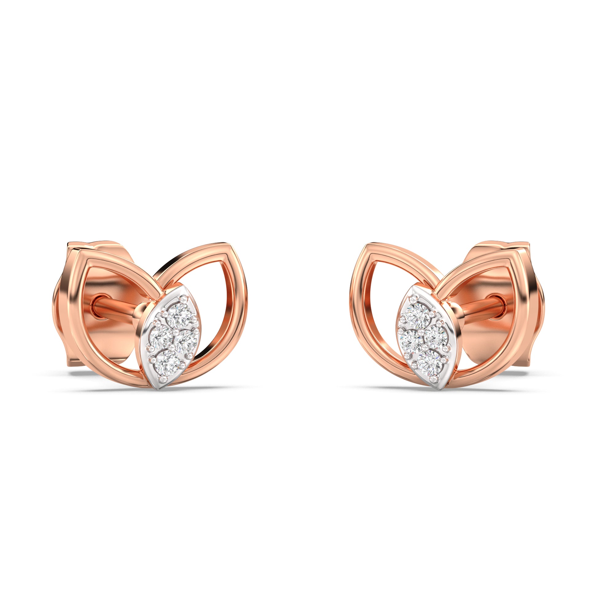 Festive Fervour Kids Diamond and Gold Earring