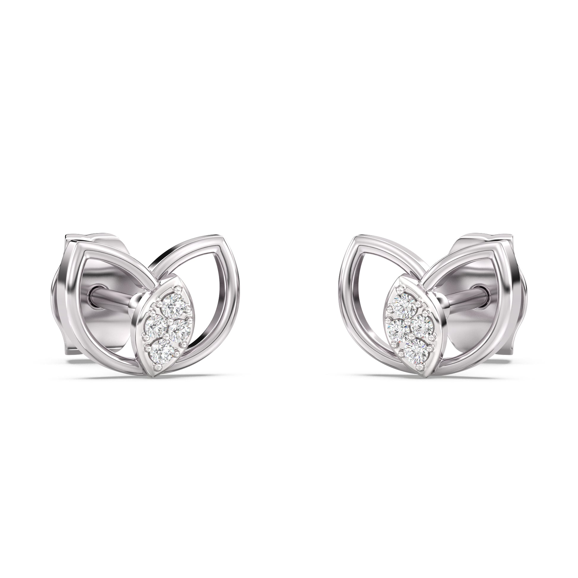 Festive Fervour Kids Diamond and Gold Earring