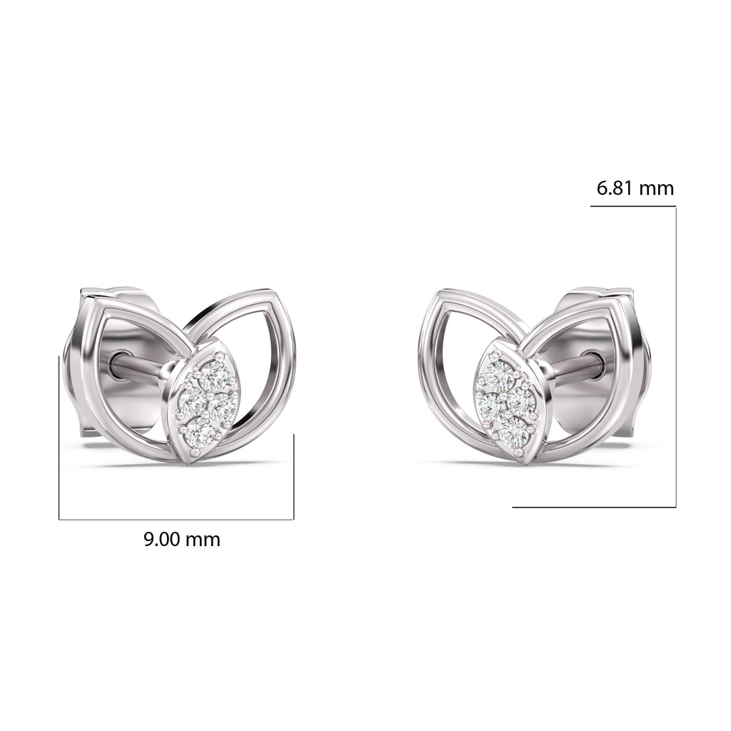 Festive Fervour Kids Diamond and Gold Earring