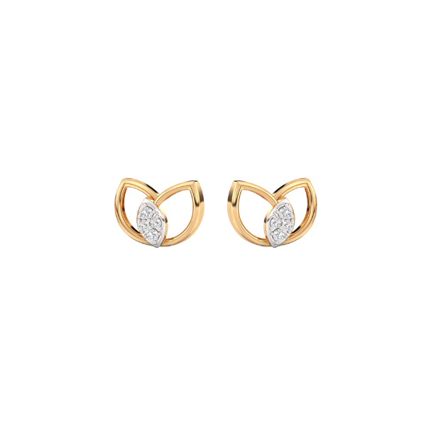 Festive Fervour Kids Diamond and Gold Earring