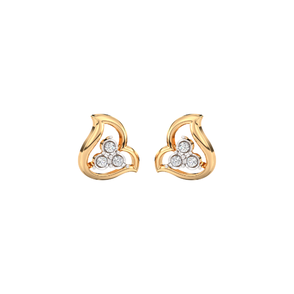 Raveeshu Kids Diamond and Gold Earring