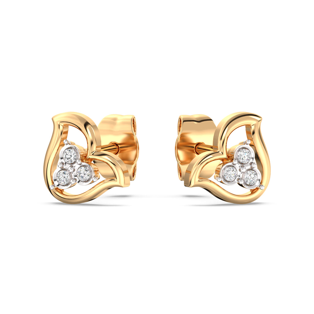 Raveeshu Kids Diamond and Gold Earring