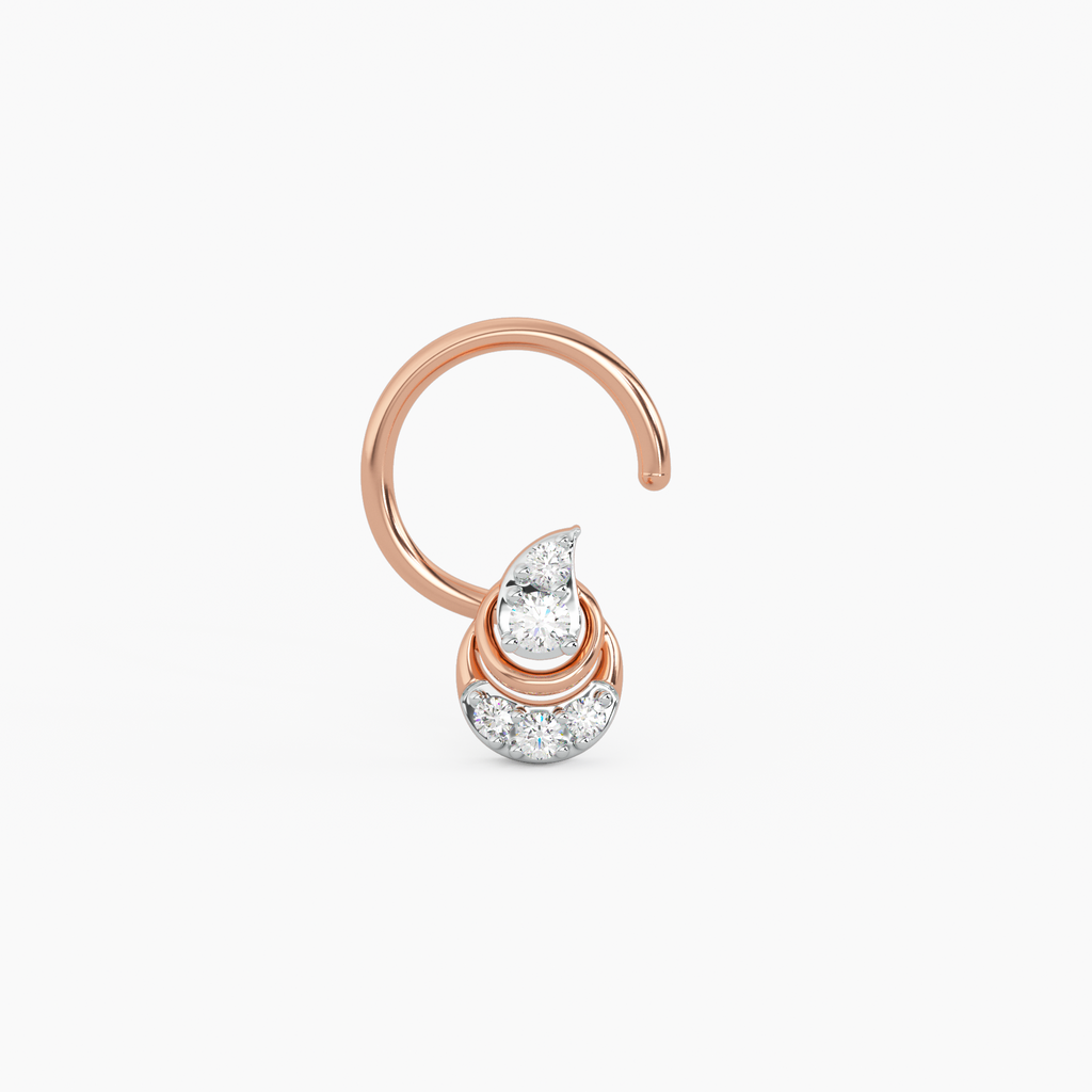 Drop of Life Gold and Diamond Nosepin