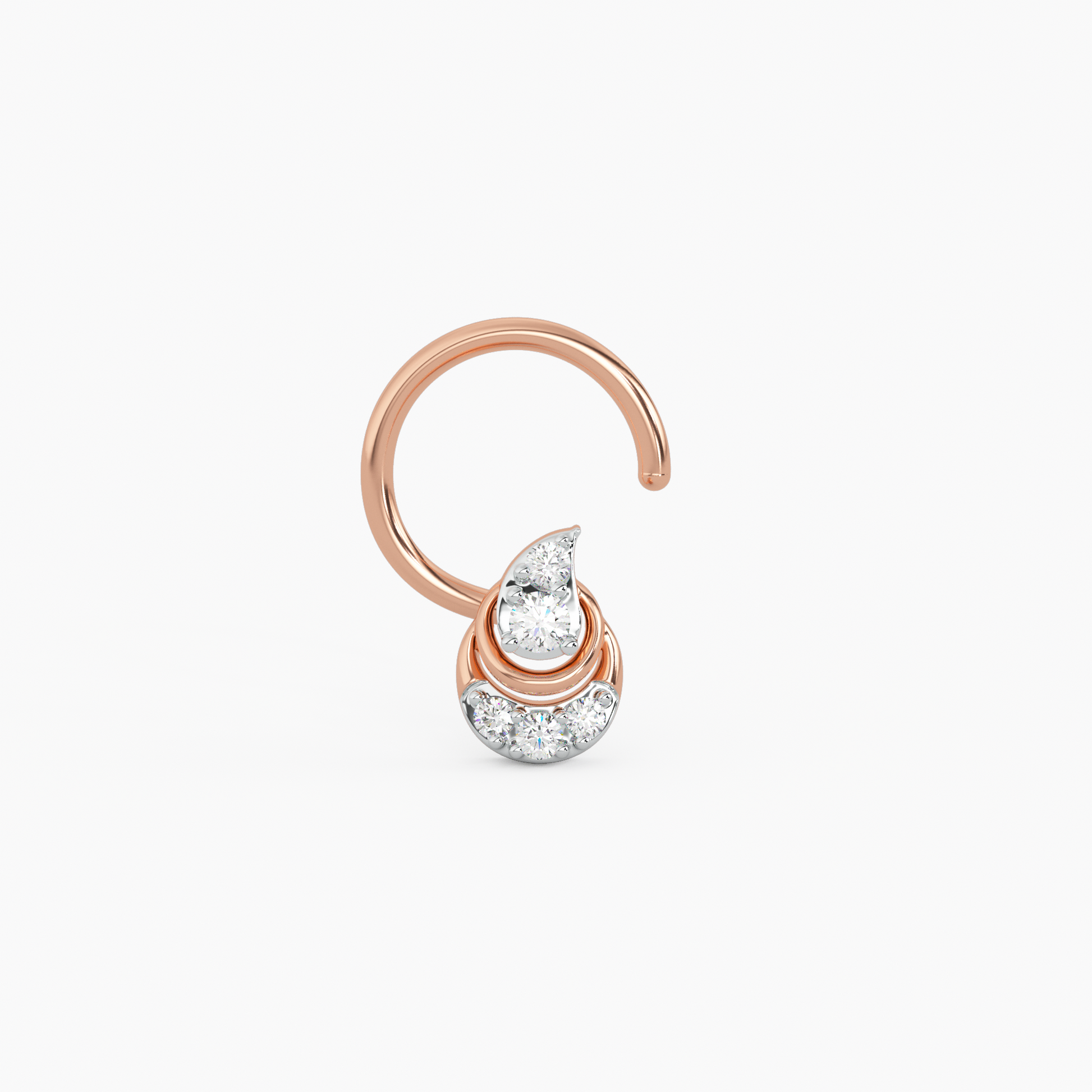 Drop of Life Gold and Diamond Nosepin