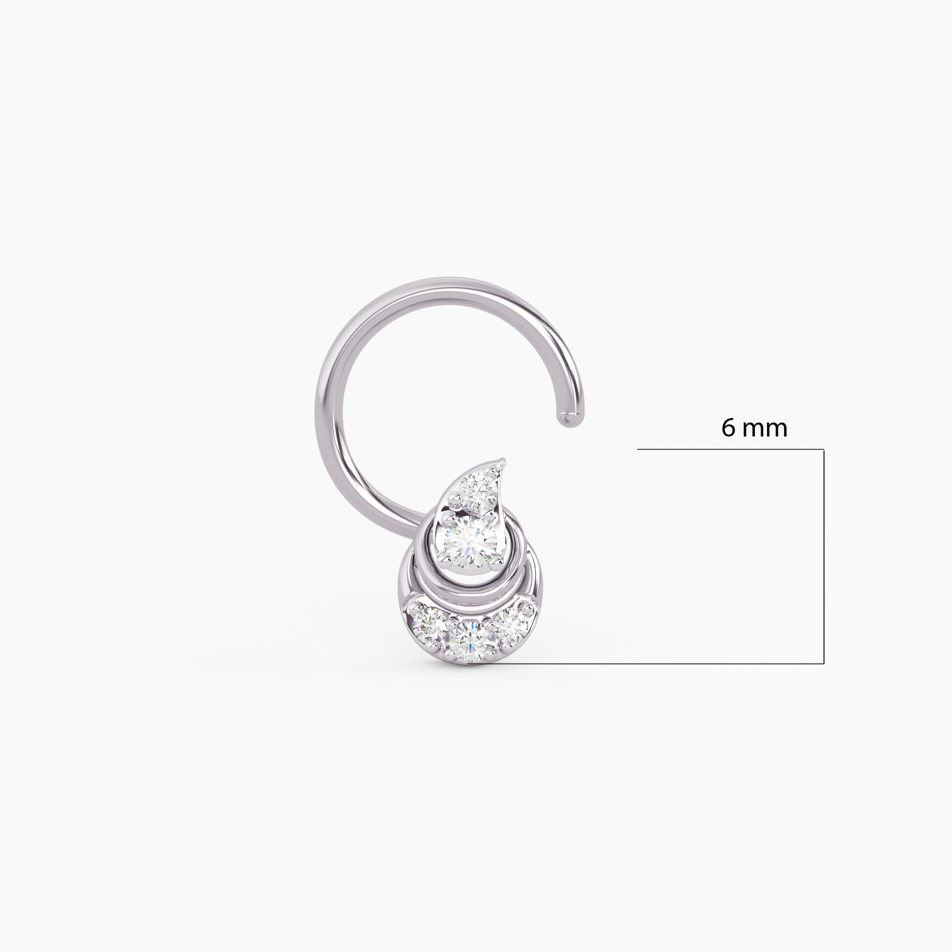 Drop of Life Gold and Diamond Nosepin