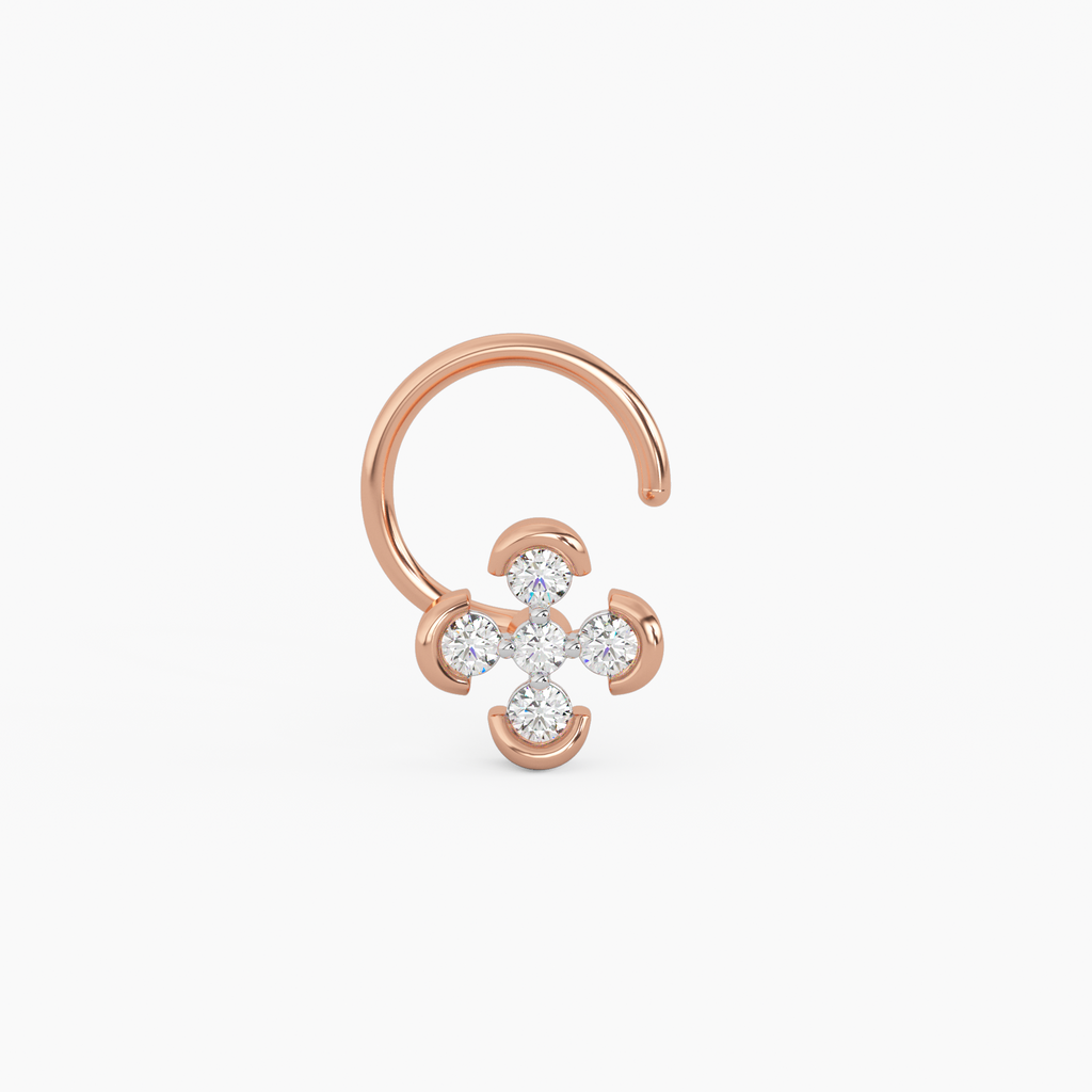 Inaayat Gold and Diamond Nosepin