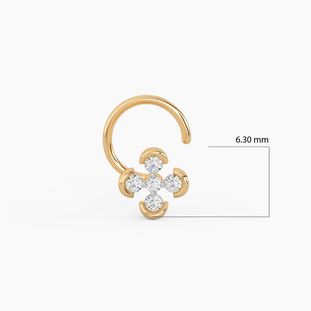 Inaayat Gold and Diamond Nosepin