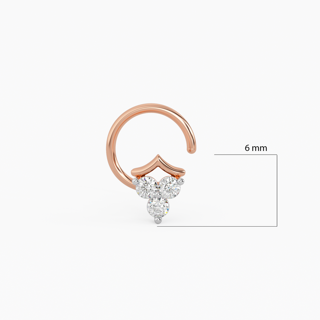 Kala Gold and Diamond Nosepin